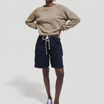 The Rope Tie Cargo Short in Navy