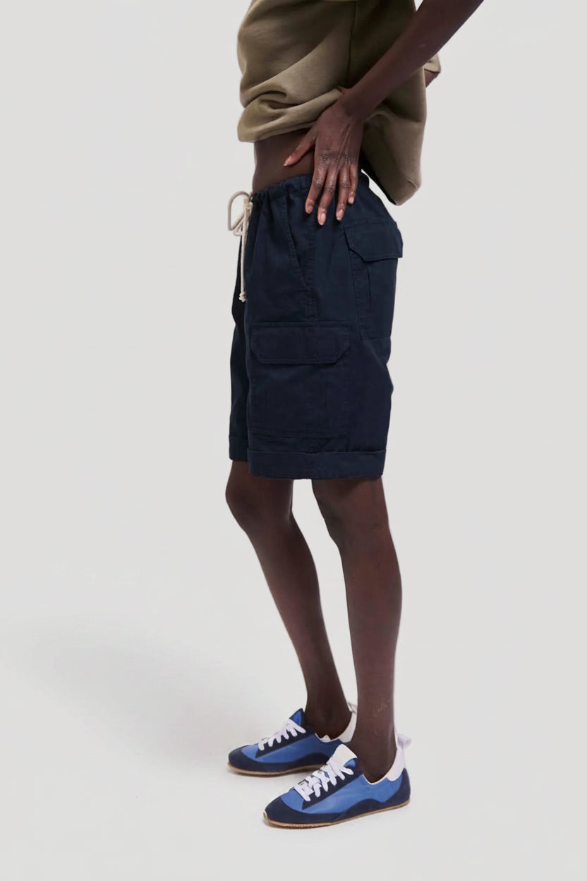 The Rope Tie Cargo Short in Navy