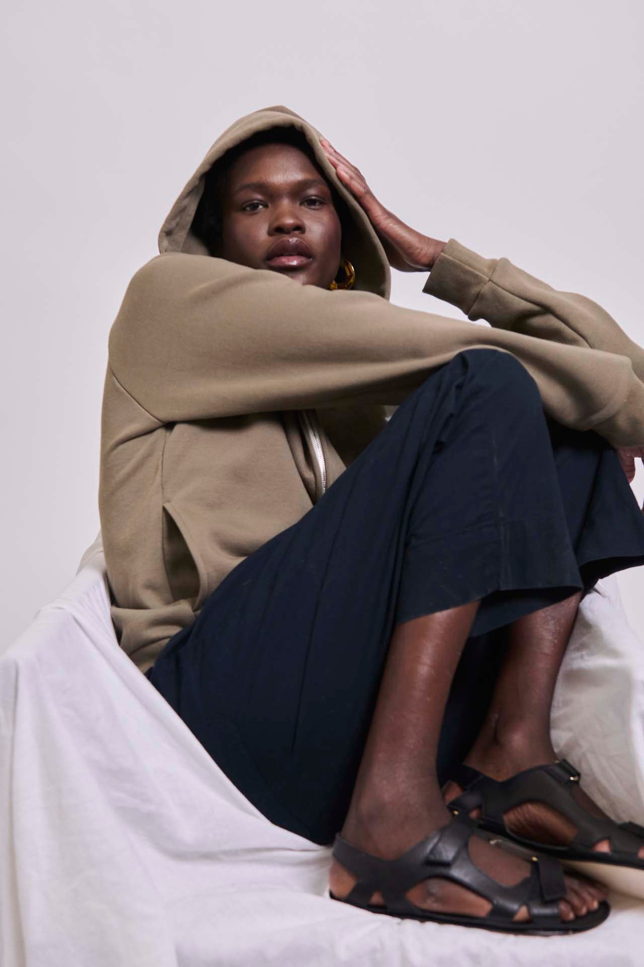 The Bird Hoodie in Loden