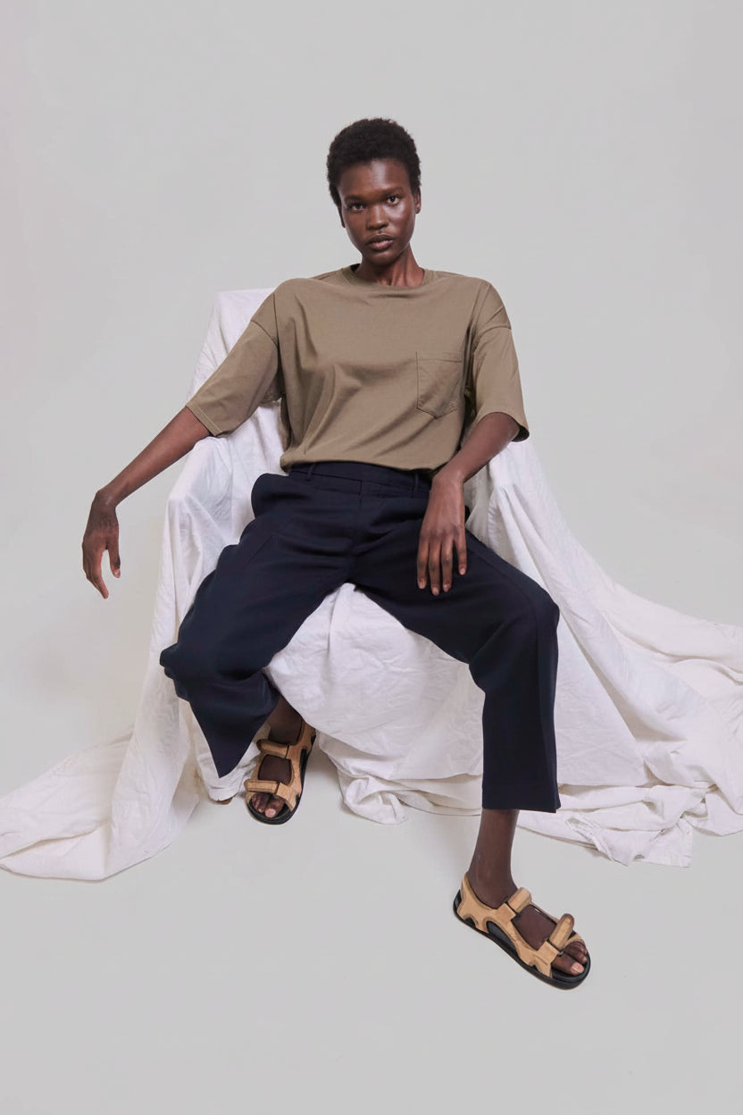 The Waist Tape Trouser in Navy