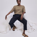 The Waist Tape Trouser in Navy