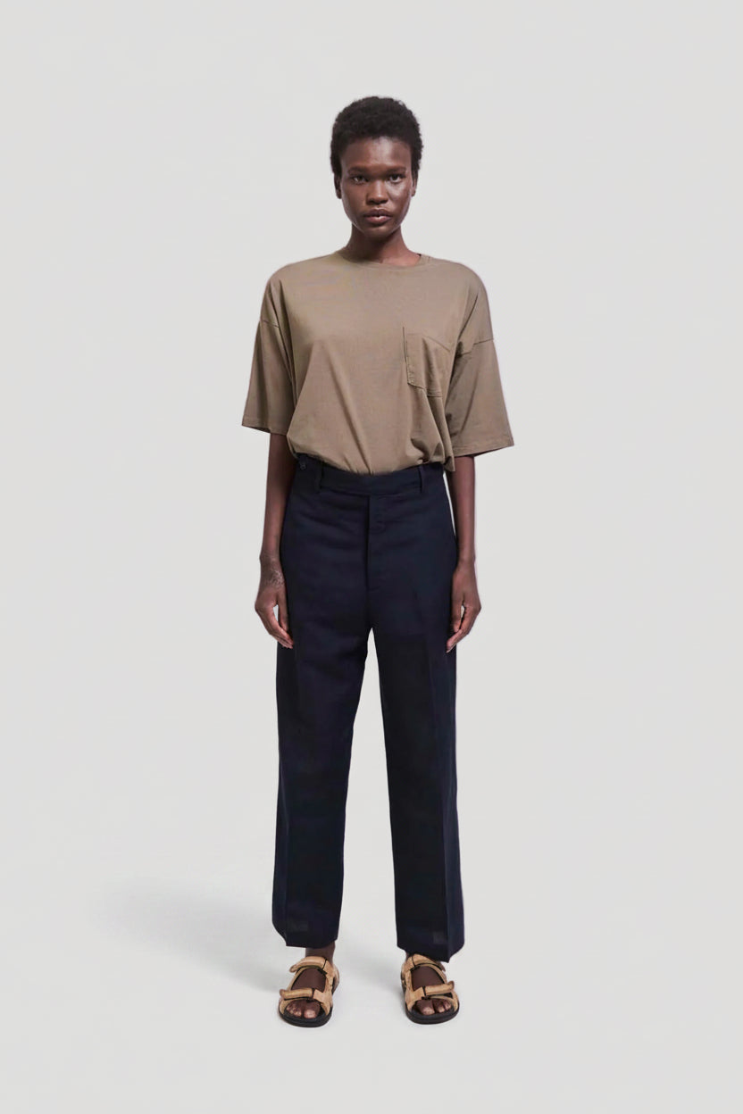 The Waist Tape Trouser in Navy