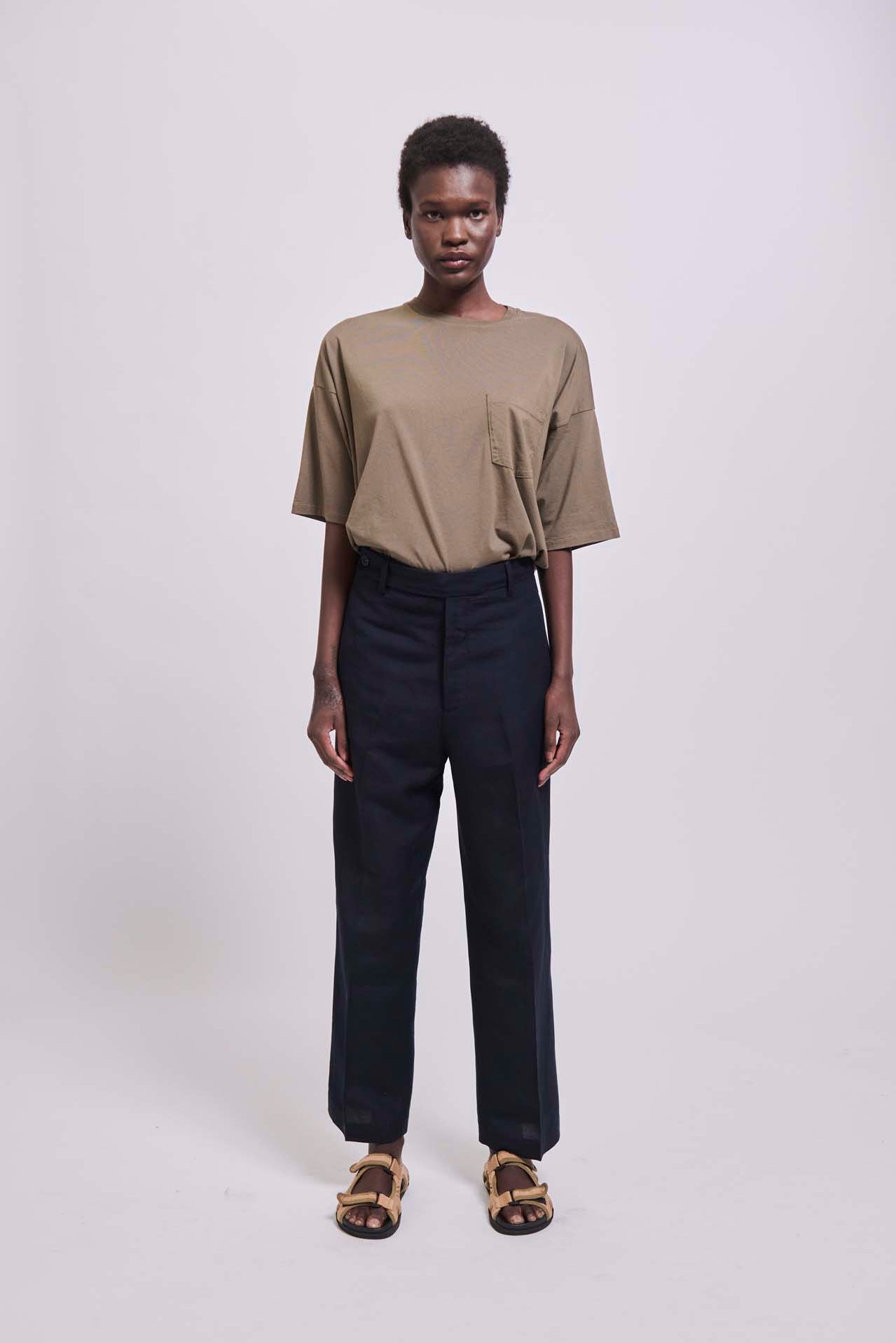 The Waist Tape Trouser in Navy