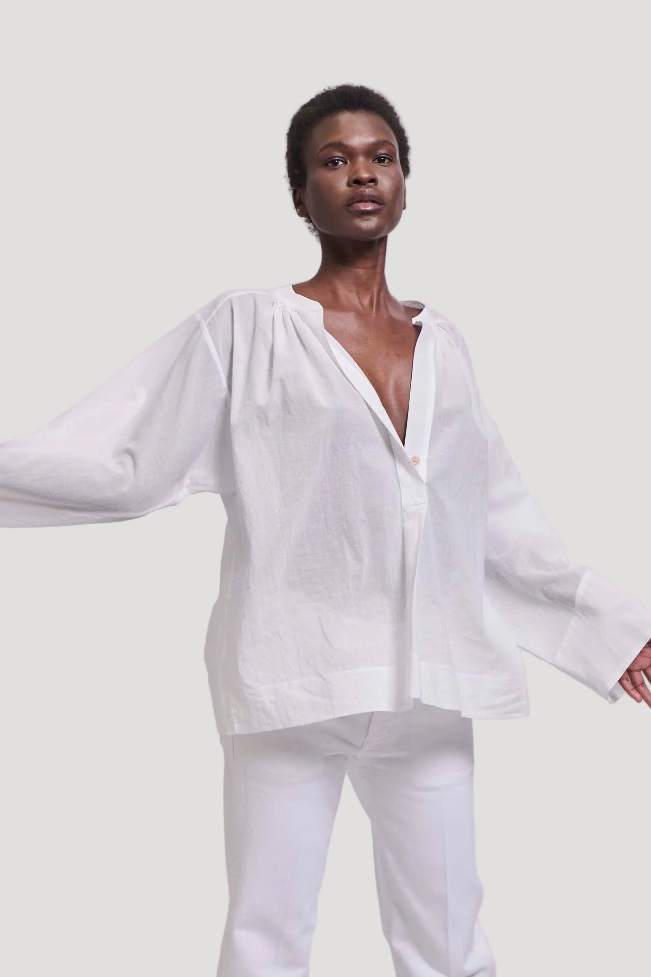 The Pascale Blouse in White