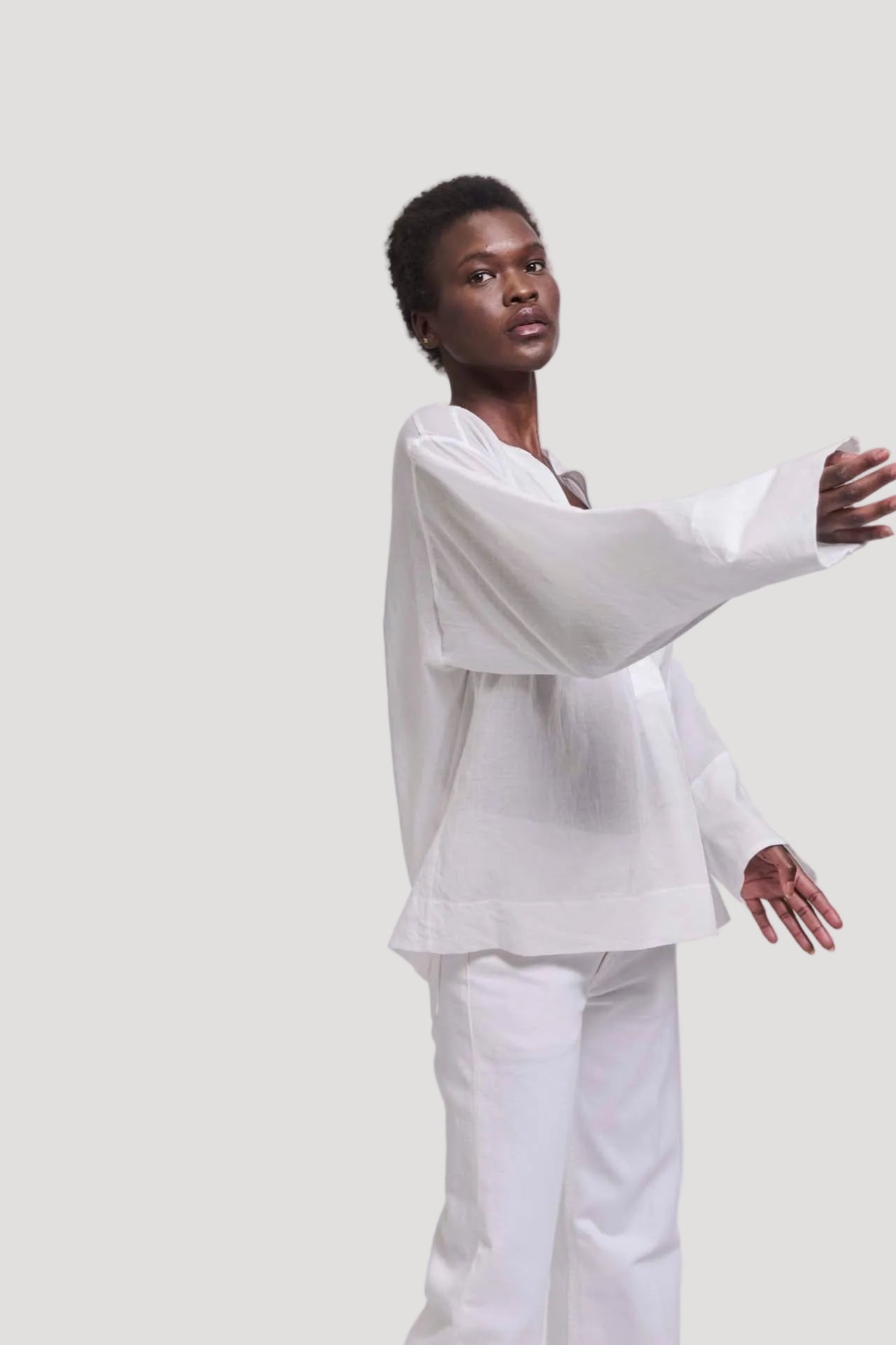 The Pascale Blouse in White
