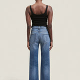 The Kenickie Blind Crease in Ione Indigo
