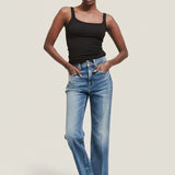 The Kenickie Blind Crease in Ione Indigo