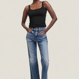 The Kenickie Blind Crease in Ione Indigo