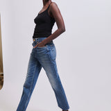 The Kenickie Blind Crease in Ione Indigo