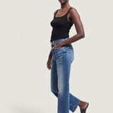 The Kenickie Blind Crease in Ione Indigo