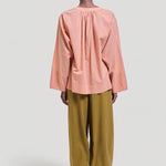The Pascale Blouse in Dusty Peach