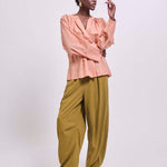 The Pascale Blouse in Dusty Peach