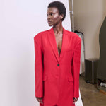 The Oversized Blazer in Red