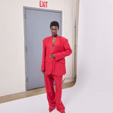 The Oversized Blazer in Red