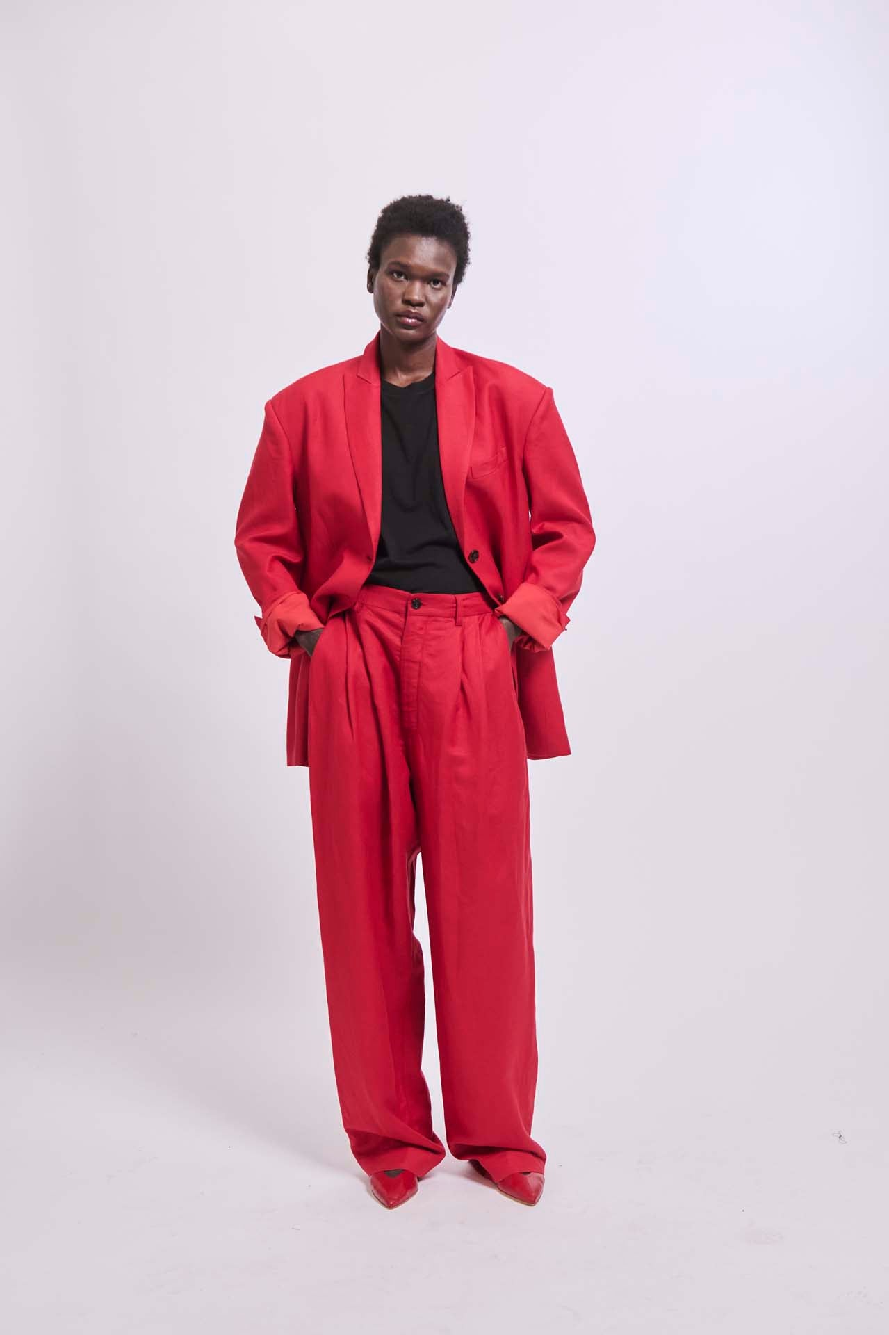 The Oversized Blazer in Red