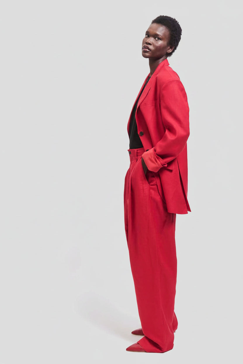 The Oversized Blazer in Red