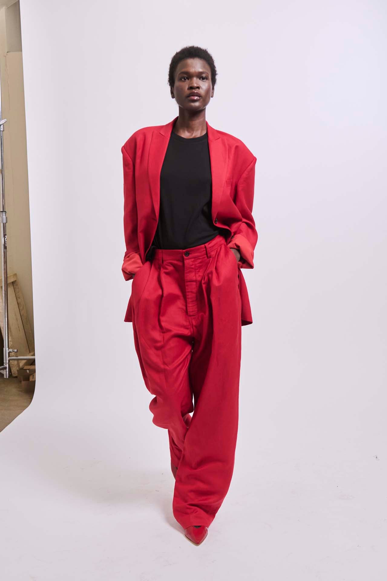 The Oversized Blazer in Red