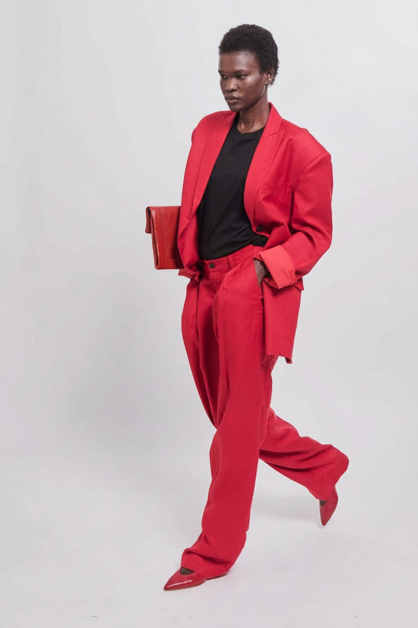 The Oversized Blazer in Red