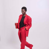 The Oversized Blazer in Red
