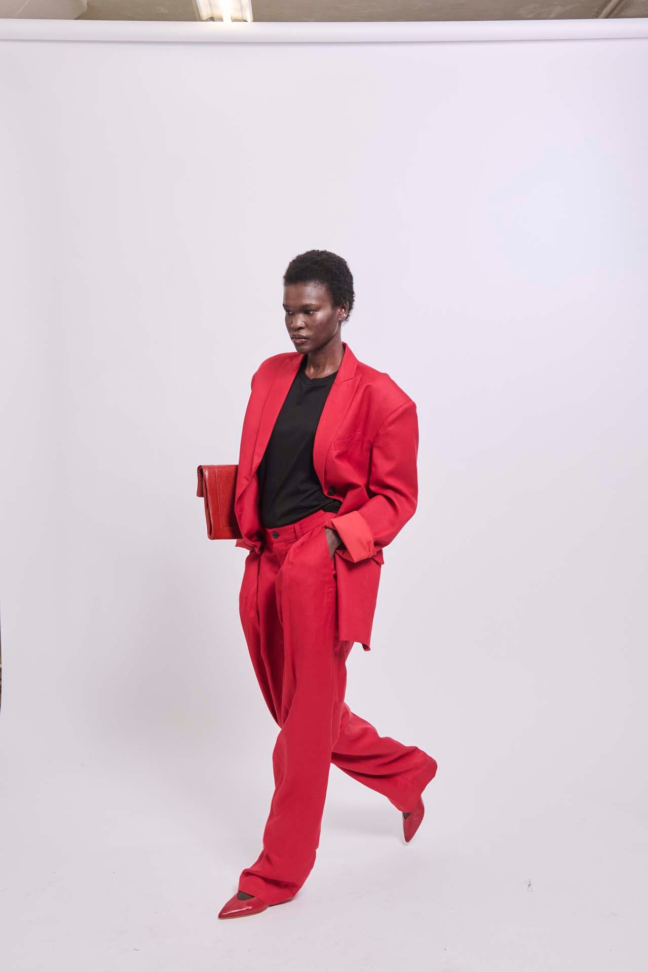 The Oversized Blazer in Red