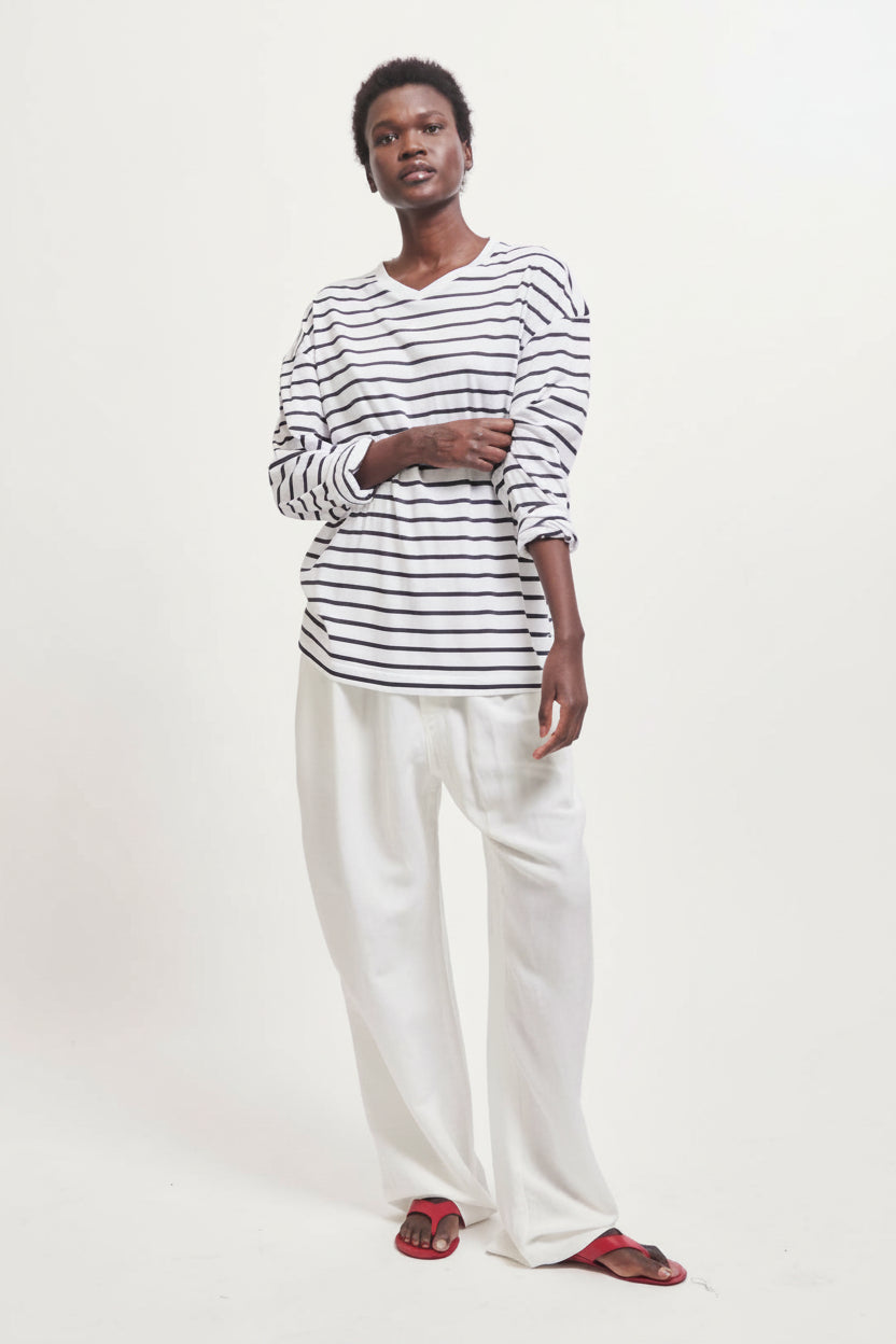 The Tapered Trouser in White