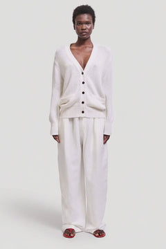 The Welt Pocket Cardigan in White