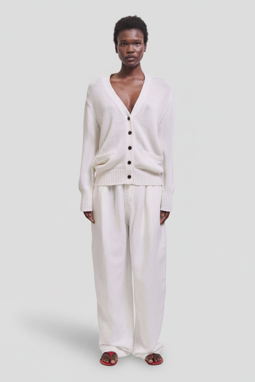 The Tapered Trouser in White