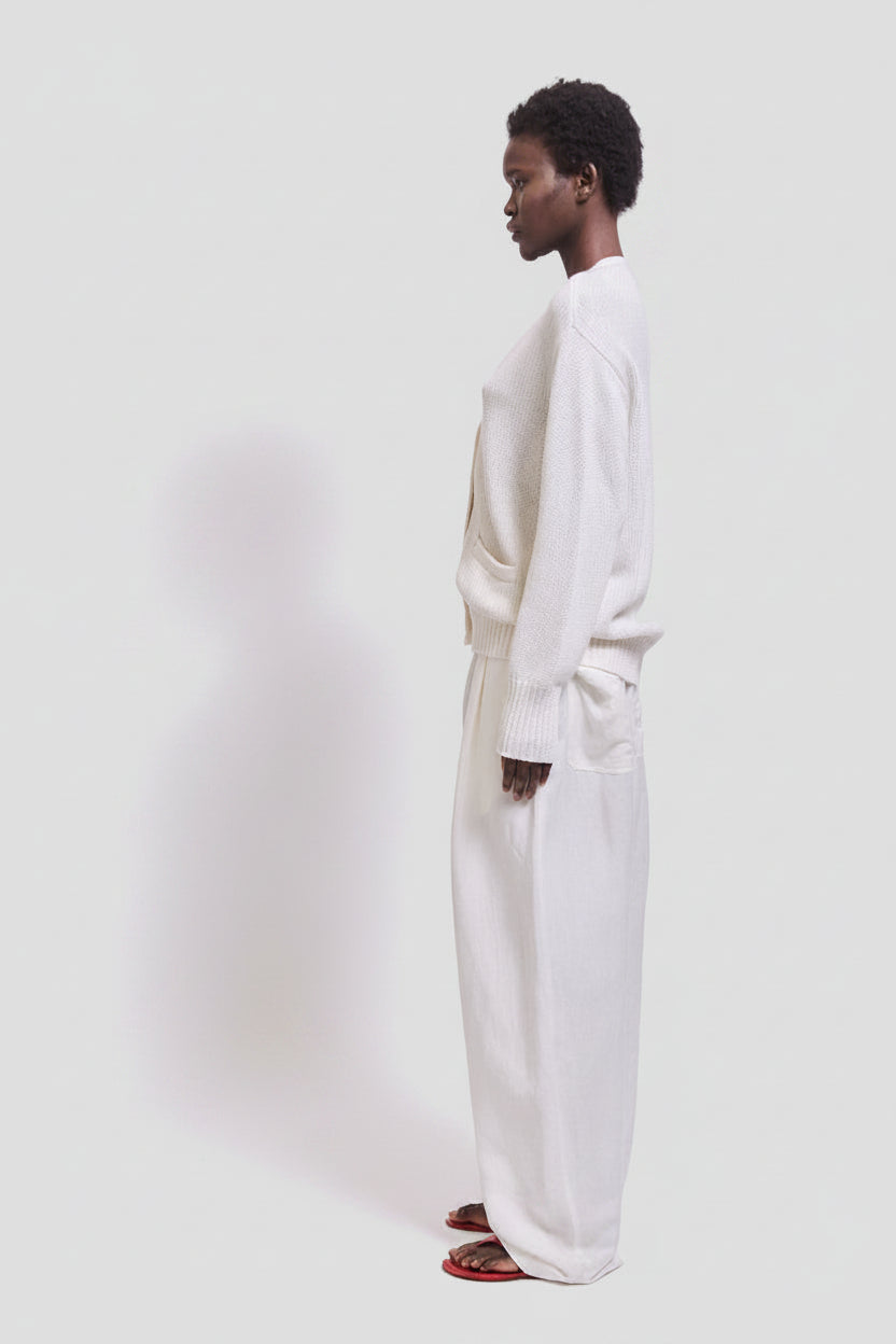 The Tapered Trouser in White