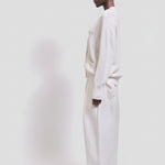 The Tapered Trouser in White