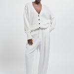 The Tapered Trouser in White