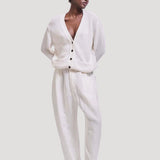 The Welt Pocket Cardigan in White
