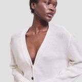 The Welt Pocket Cardigan in White