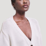 The Welt Pocket Cardigan in White