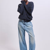 The Crop Loose in Deep Blue