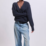 The Crop Loose in Deep Blue