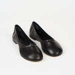 The Minimalist Slipper in Black Angled Front
