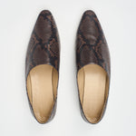 The Mule in Burgundy Cobra Flat Front