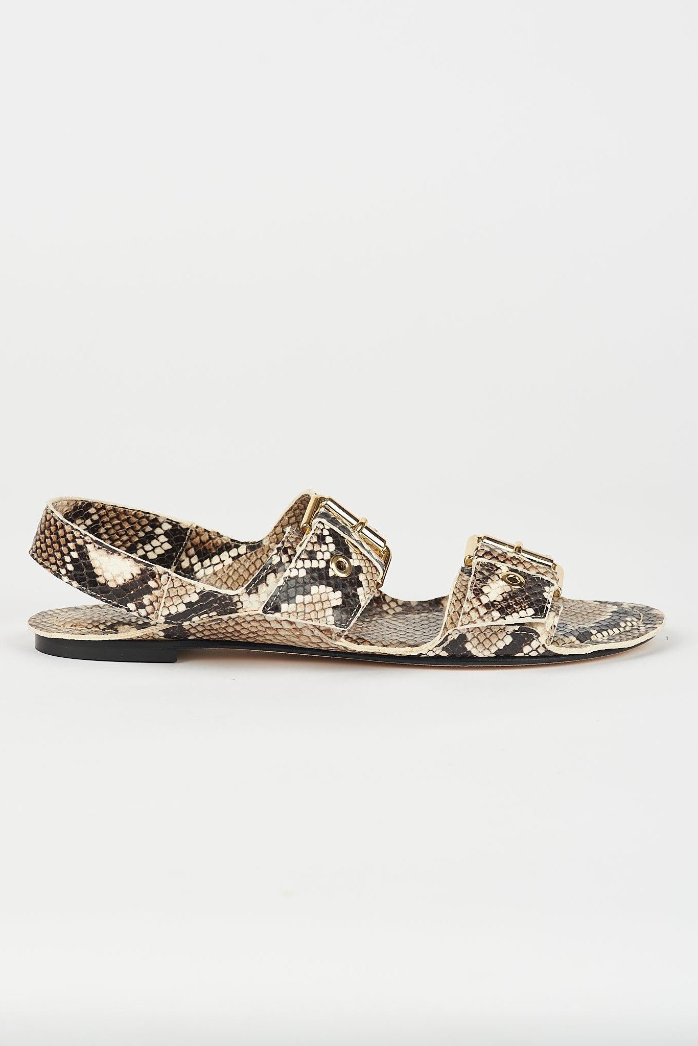 The Double Buckle Sandal in Python - Jamie Haller