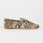 The Penny Loafer in Embossed Python Side View