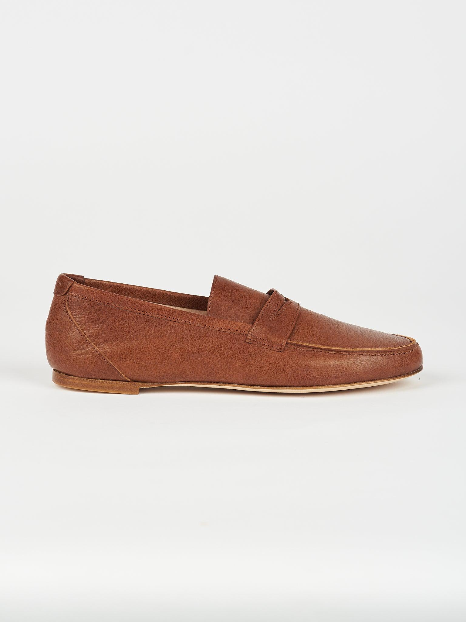 The Penny Loafer in Brown Side View