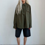 The Finished Hem Short in Washed Black