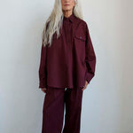 The Big Shirt in Burgundy