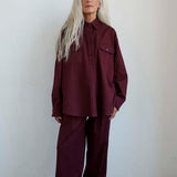 The Big Shirt in Burgundy