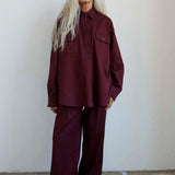 The Scrub Pant in Burgundy