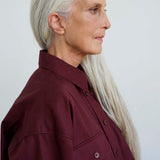 The Big Shirt in Burgundy
