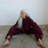 The Scrub Pant in Burgundy