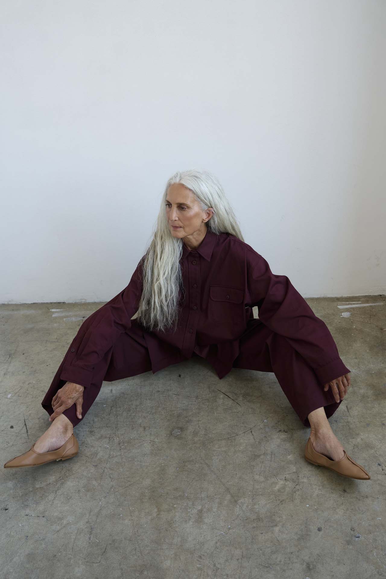 The Scrub Pant in Burgundy