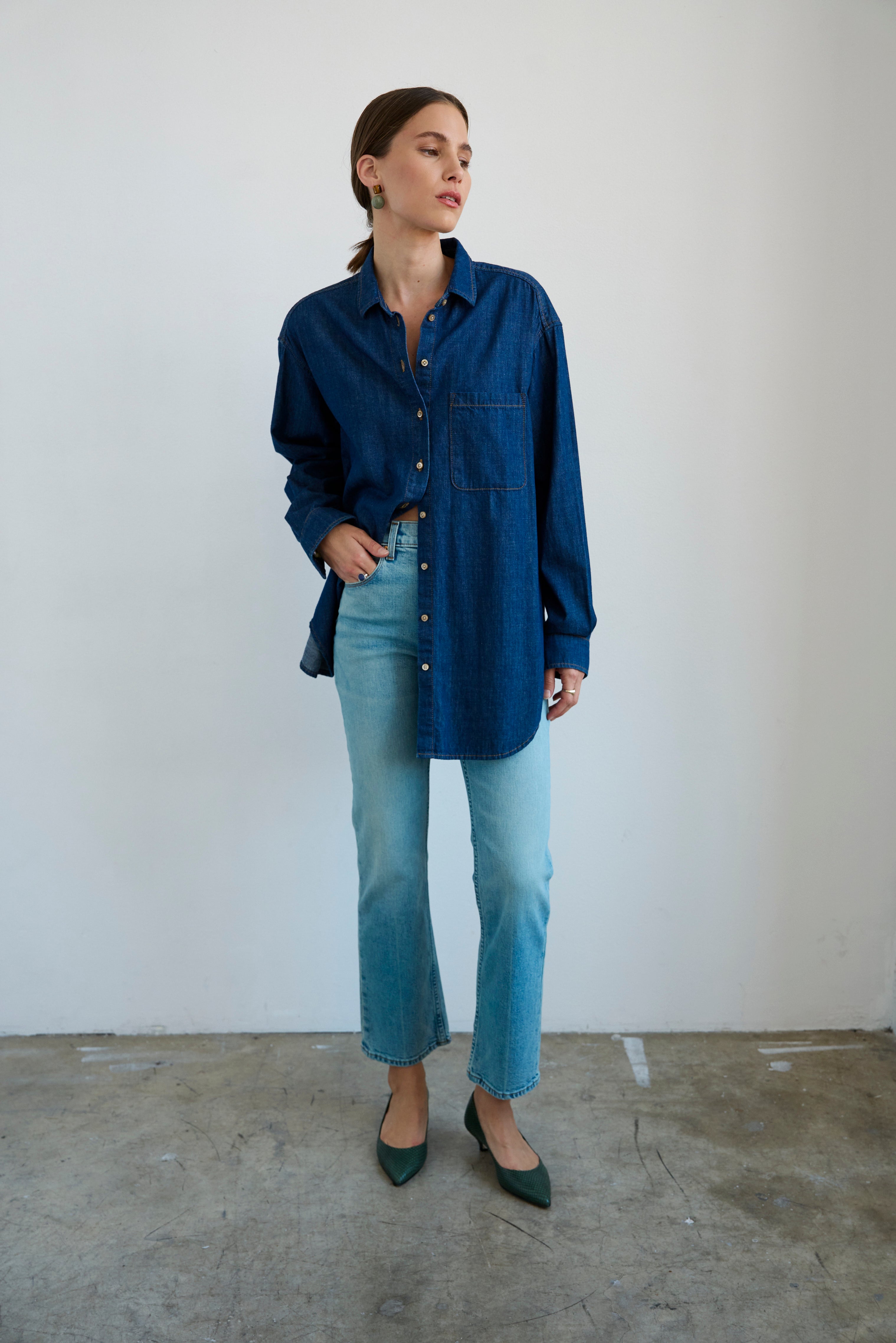 The Essential Shirt in Raw Rinse