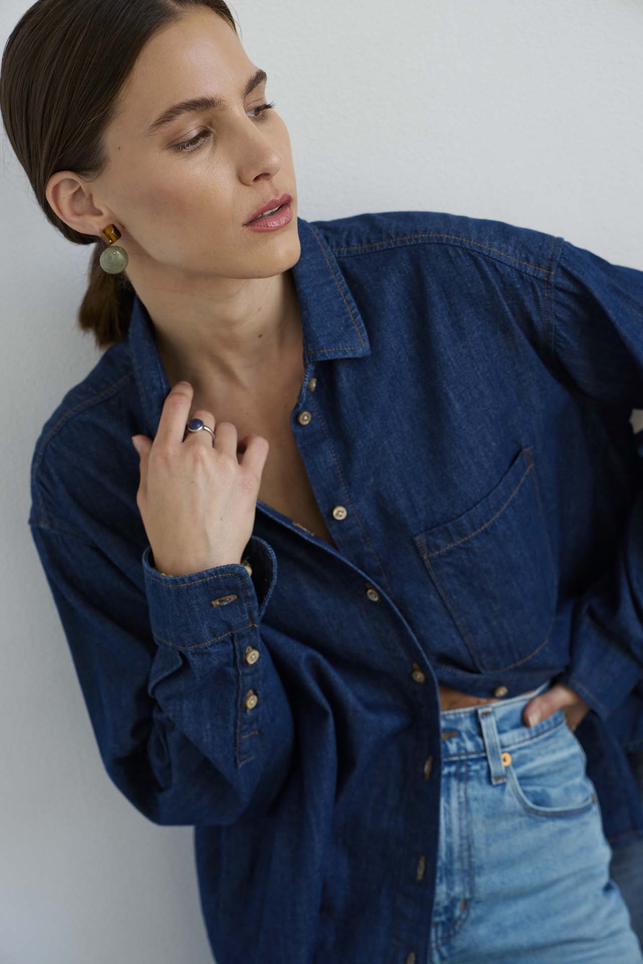 The Essential Shirt in Raw Rinse