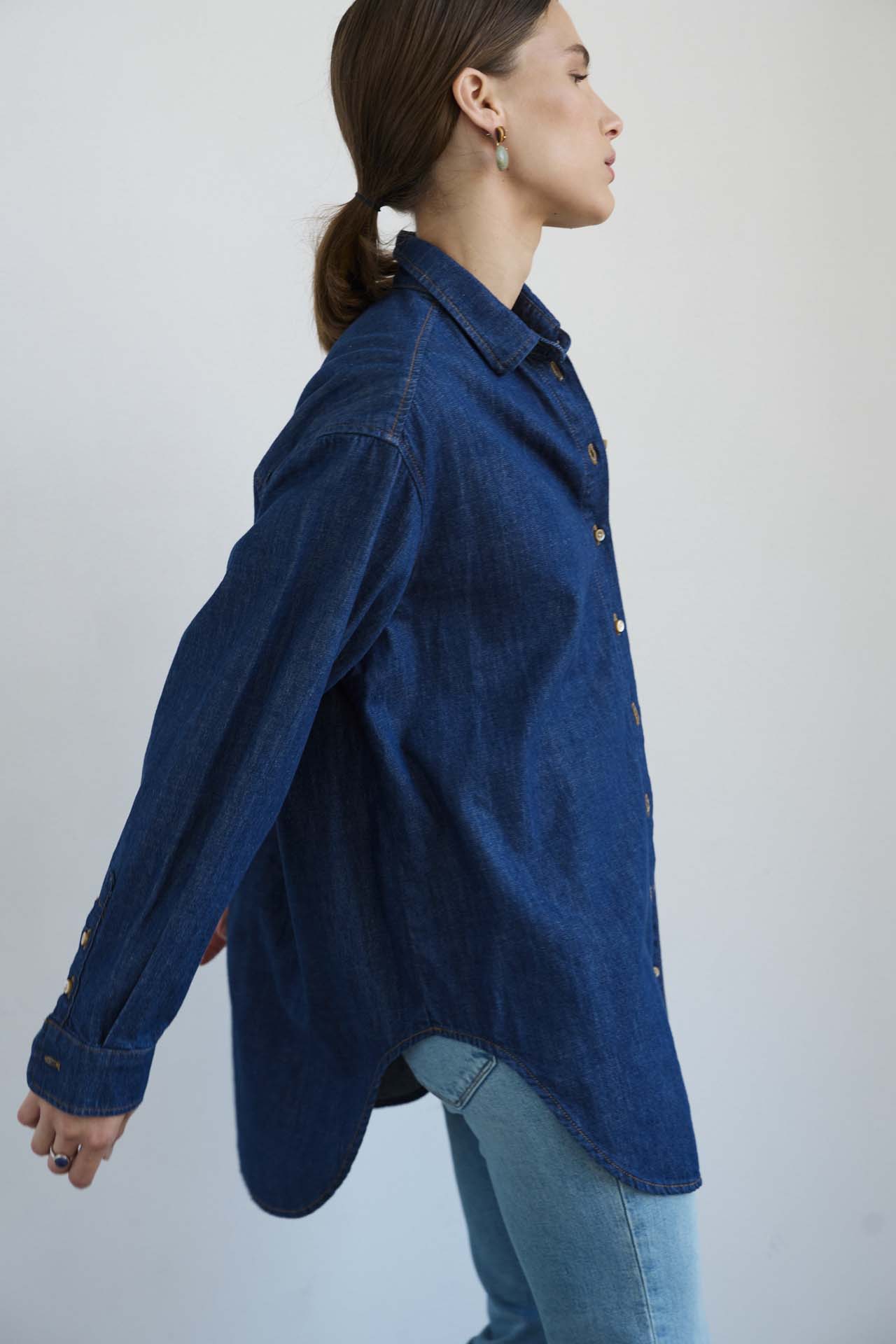 The Essential Shirt in Raw Rinse